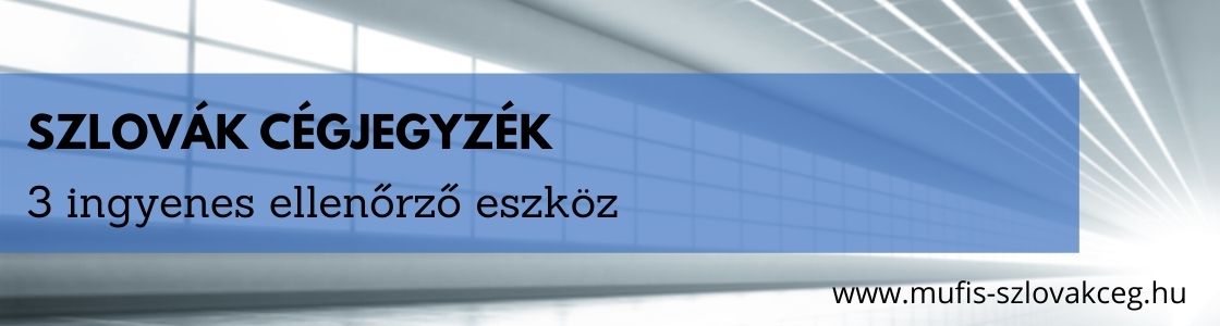 Szlovák cégjegyzék
