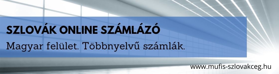 Szlovák online számlázó